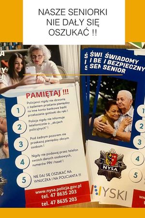kolorowa grafika - seniorze nie daj się oszukać