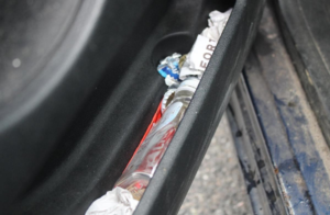 kolorowa grafika - pojazd ze zdarzenia drogowego