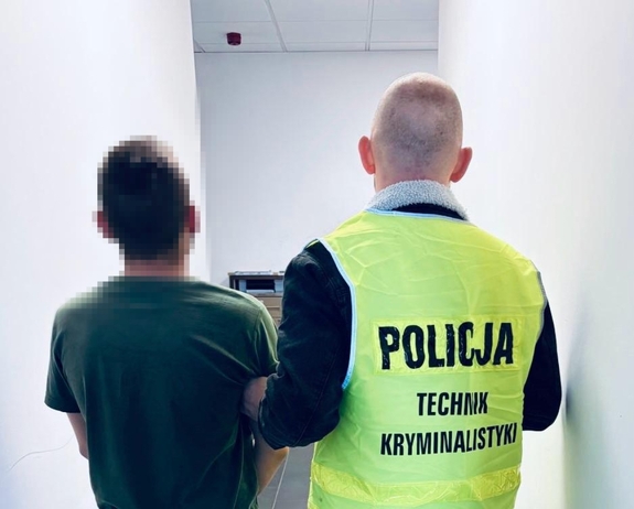 zatrzymany mężczyzna