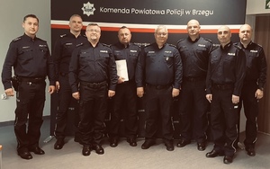 zdjęcie kolorowe: Wprowadzenie na stanowisko Zastępcy Komendanta Powiatowego Policji w Brzegu