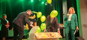 Zdjęcie kolorowe przedstawiające wydarzenie profilaktyczne &quot;Na zielonym świetle&quot;
