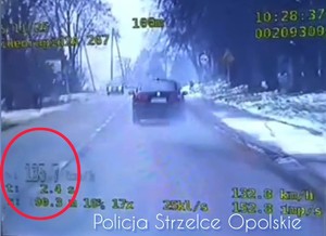 Zdjęcie przedstawia pomiar prędkości.