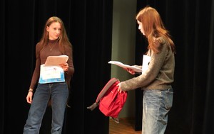 Zdjęcie przedstawia kulisy castingu programu "Przyszłość a Ty"