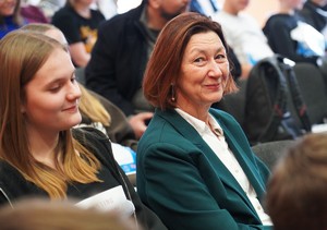 Zdjęcie przedstawia kulisy castingu programu "Przyszłość a Ty"