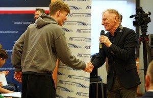 Zdjęcie przedstawia kulisy castingu programu "Przyszłość a Ty"