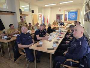 kolorowe zdjęcie spotkanie robocze w OSP