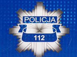 logo policji-gwiazda, z numerem alarmowym 112