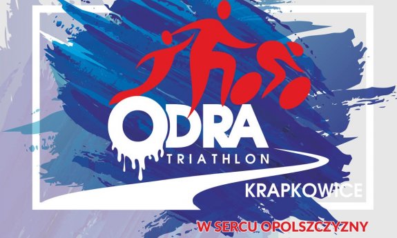 plakat z częścią tekstu z opisem odra triathlon