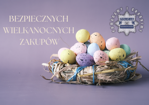 BEZPIECZNYCH ZAKUPÓW WIELKANOCNYCH OBRAZ