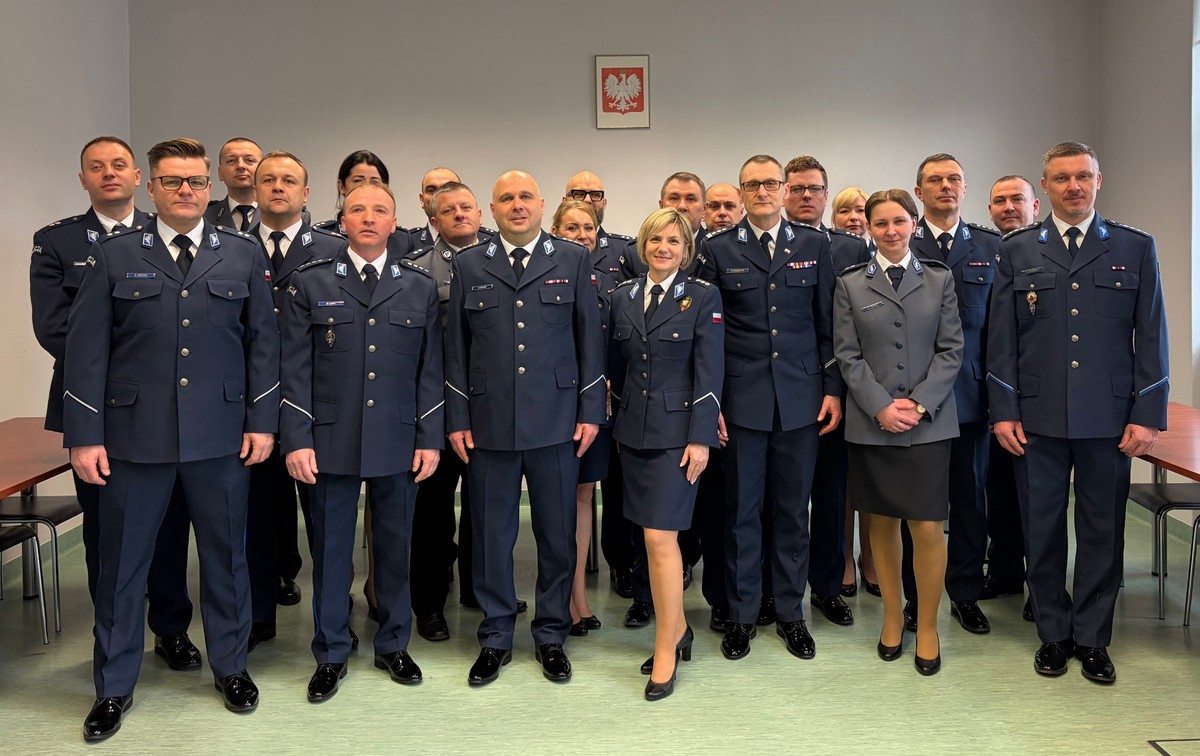 zdjęcie: zbiórka związana ze zmianą kierownictwa