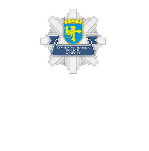 zdjęcie: grafika z policyjna odznaką i napisem Komenda miejska Policji w Opolu