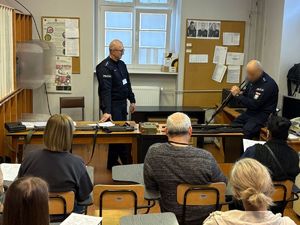 uczestnicy ćwiczeń w trakcie zajęć