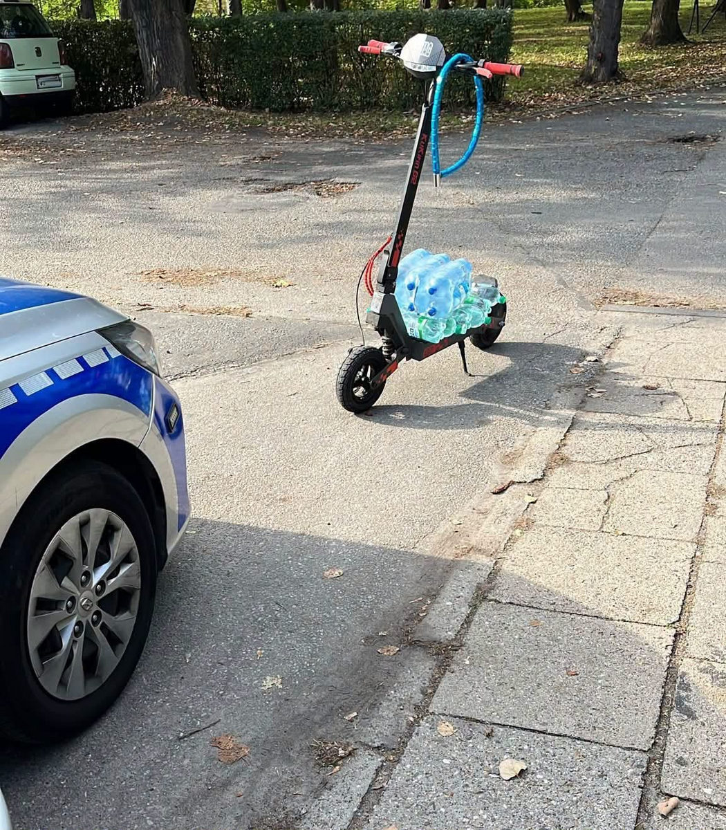 Mandat dla nietrzeźwego kierowcy hulajnogi w Namysłowie