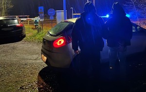 zdjęcie podczas zatrzymania mężczyzny