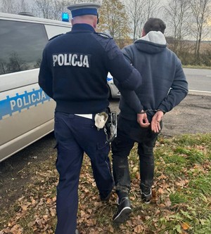 zatrzymany 40-latek z policjantem