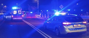 radiowóz i miejsce zdarzenia