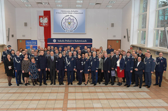 uroczyste zakończenie obchodów 25-lecia istnienia Szkoły Policji w Katowicach,