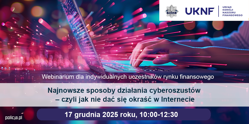 Zdjęcie: plakat informujący o webinarium