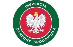 logo GIOŚ - zielone koło w nim godło polski