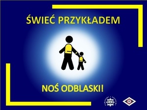 plakat akcji noś odblaski