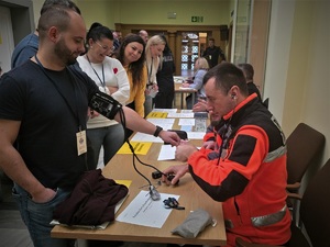 pracownicy KWP Opole podczas ćwiczeń sztabowych EGIDA 24