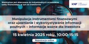 zdjęcie kolorowe: plakat zachęcający do udziału w webinarium