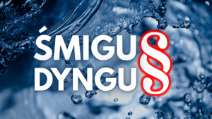 plansza z napisem śmigus dyngus i symbol paragrafu