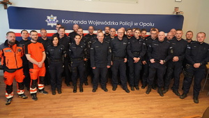 policjanci podczas eliminacji wojewódzkich do X Ogólnopolskich Zawodów Ratowników Policyjnych z Kwalifikowanej Pierwszej Pomocy