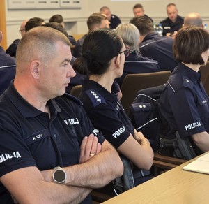 policjanci podczas szkolenia