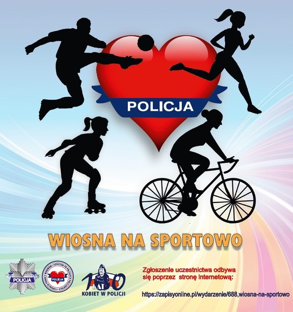 zdjęcie kolorowe: plakat promujący Wiosnę na sportowo
