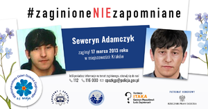 zdjęcie kolorowe: zaginiony Seweryn Adamczyk