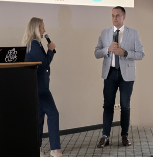 zdjęcie kolorowe: uczestnicy i prelegenci Konferencję nt. Cyberprzestępczości Finansowej