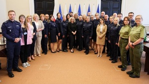 zdjęcie: Spotkanie policyjnych pełnomocników do spraw ochrony praw człowieka w Kancelarii Prezesa Rady Ministrów
