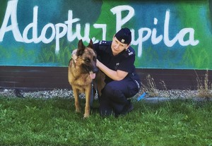 policjantka z psem