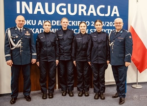 zdjęcie: opolscy policjanci podczas Inauguracji roku akademickiego 2025/2026 w Akademii Policji w Szczytnie