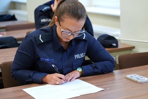 Zdjęcie przedstawia uczestnika konkursu,