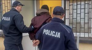 zdjęcie: zatrzymany mężczyzna