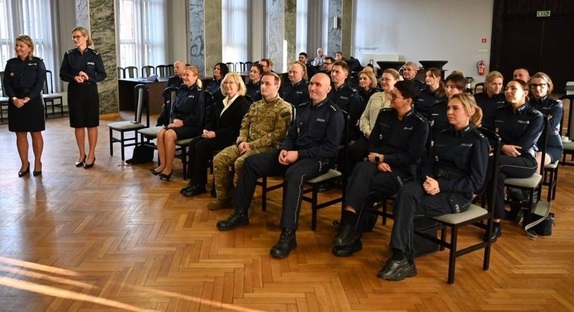 zdjęcie: policjanci podczas szkolenia
