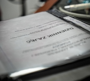 zdjęcie: policjanci podczas egzaminu