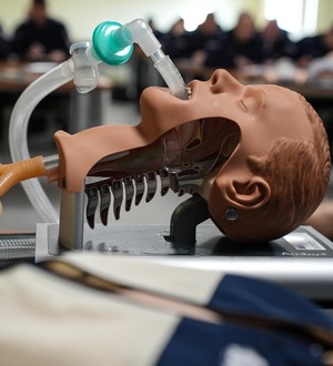 zdjęcie: policjanci podczas egzaminu