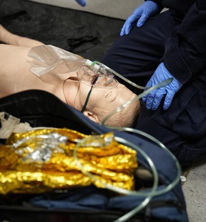 zdjęcie: policjanci podczas egzaminu