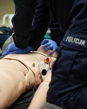 zdjęcie: policjanci podczas egzaminu