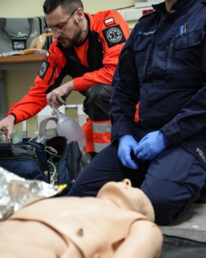 zdjęcie: policjanci podczas egzaminu