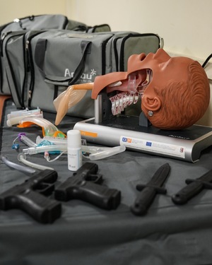 zdjęcie: policjanci podczas egzaminu