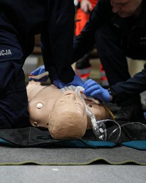 zdjęcie: policjanci podczas egzaminu
