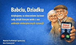 zdjęcie: plakat z babcią i dziadkiem