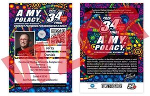 zdjęcie: wzór legitymacji WOŚP