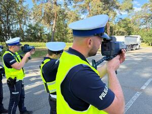 policjanci podczas szkolenia