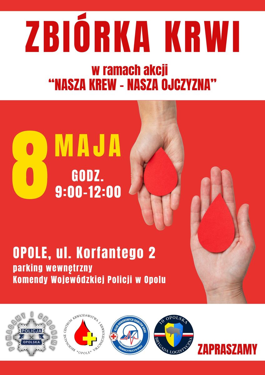 Zostań dawcą krwi i pomóż potrzebującym z opolskimi służbami